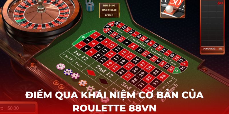 Điểm qua khái niệm cơ bản của Roulette 88VN